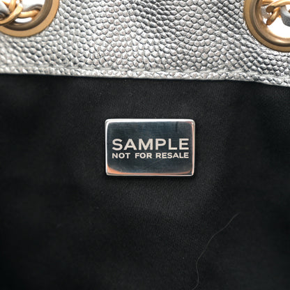 Chanel Metallic Caviar Quilted Small Chanel 25 Handbag Silver 7 of 10