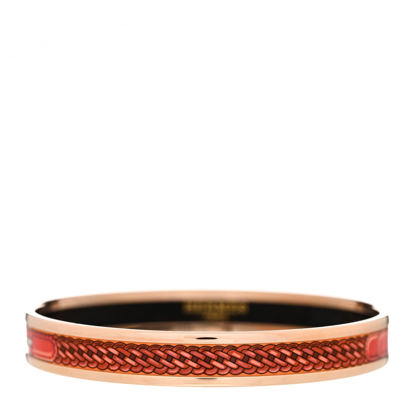 Enamel Printed Narrow Coaching Bracelet 65 Fibres Et Pelages