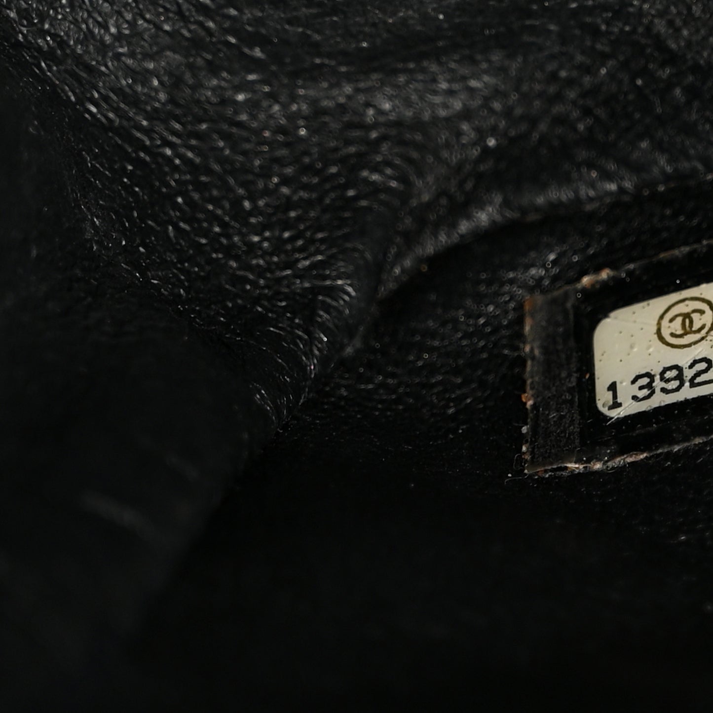 Patent Quilted Jumbo Single Flap Black