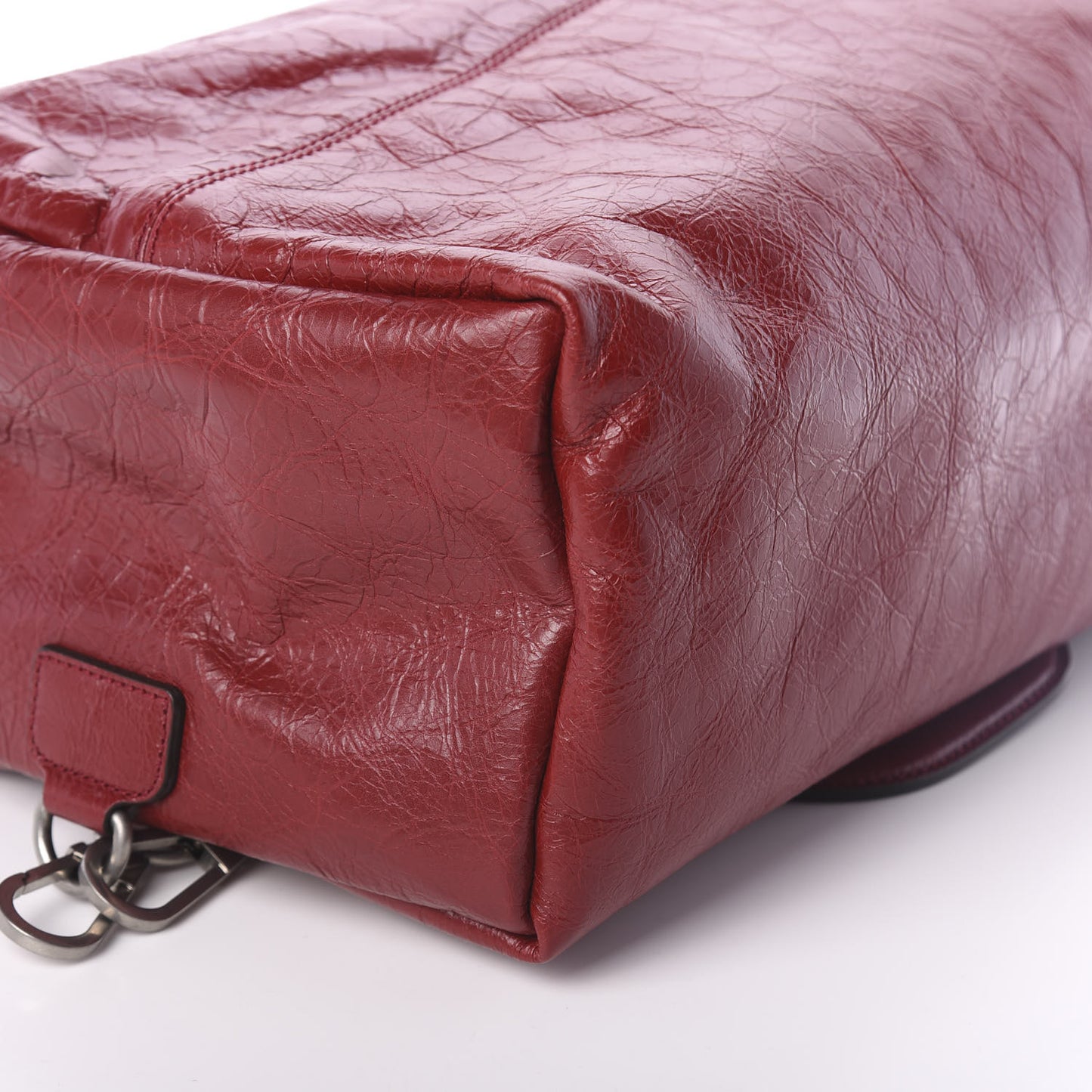 Fluffy Calfskin Morpheus Convertible Backpack Red
