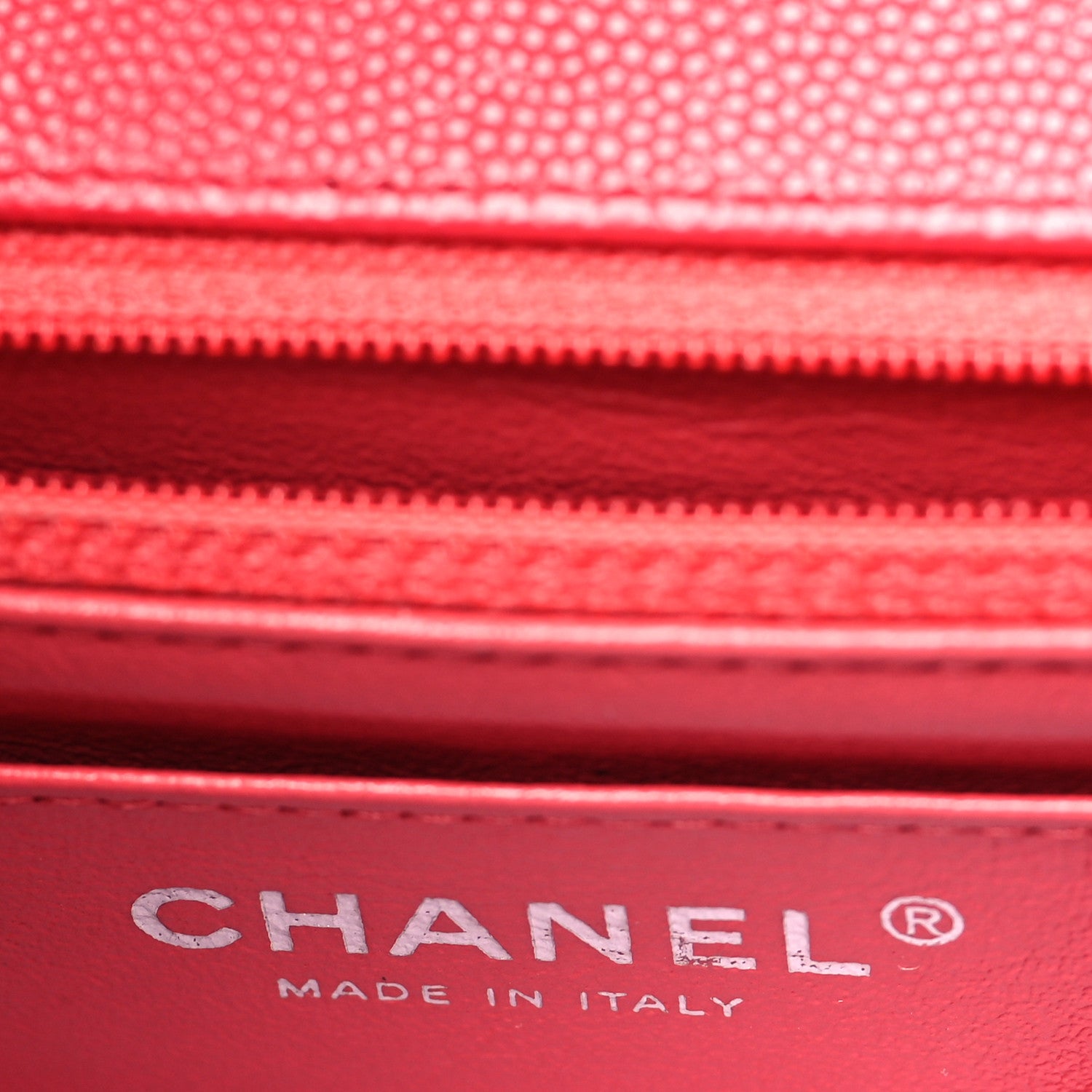 Chanel Caviar Quilted Mini Rectangular Flap Red 6 of 10