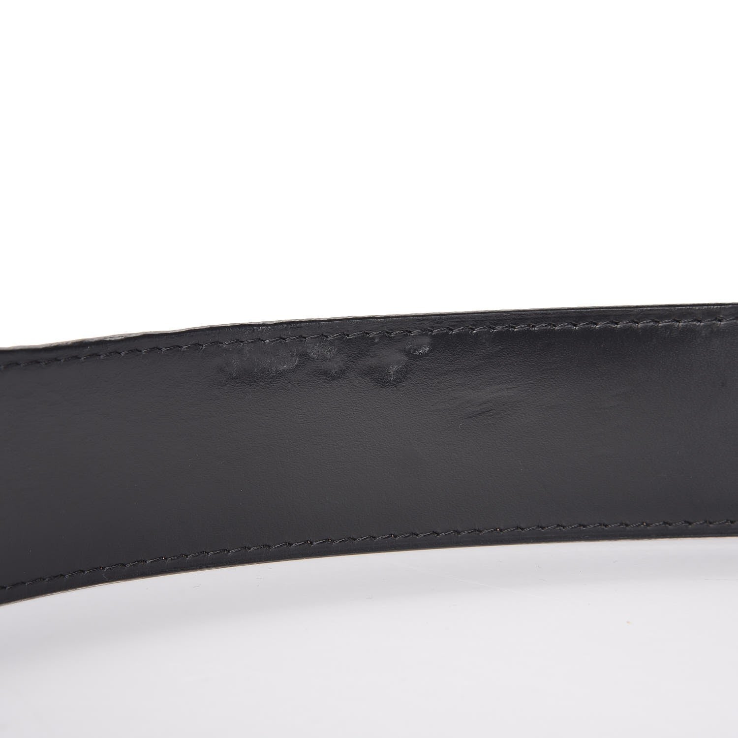 Louis Vuitton Calfskin Jeans Belt 100 40 Black 10 of 11
