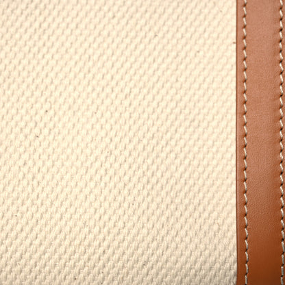 Celine Canvas Calfskin Mini Vertical Cabas Natural Tan 8 of 11