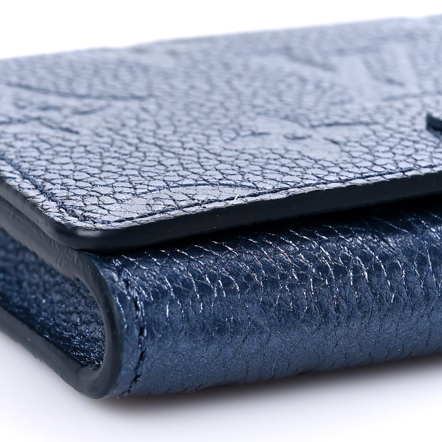 Louis Vuitton Metallic Monogram Business Card Holder Navy Nacre 5 of 8