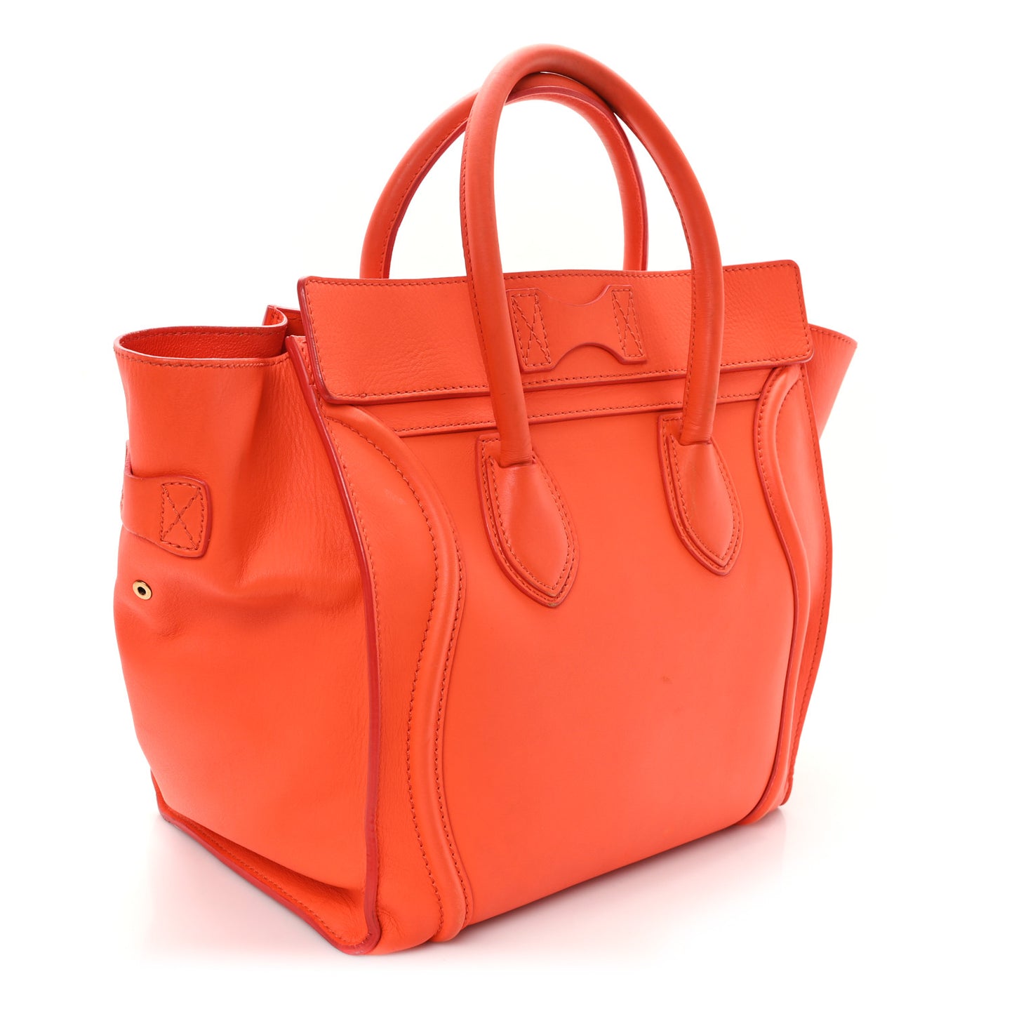 Smooth Calfskin Mini Luggage Bright Orange Bright Orange