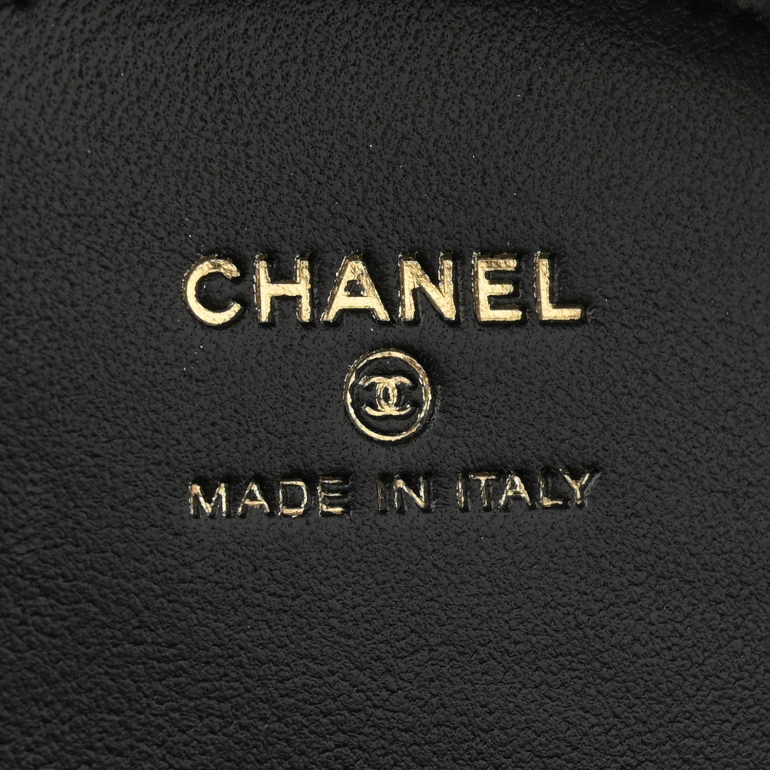Chanel Metal Lambskin Quilted Round Lock Frame Vanity Clutch With Chain Black 6 of 11