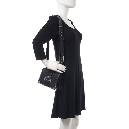 Prada City Calf Saffiano Cahier Bag Black 2 of 8
