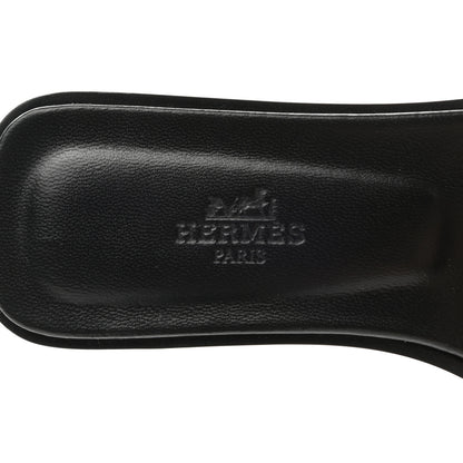 Hermes Metallic Nappa Calfskin Oran Sandals 36 Argent 6 of 10