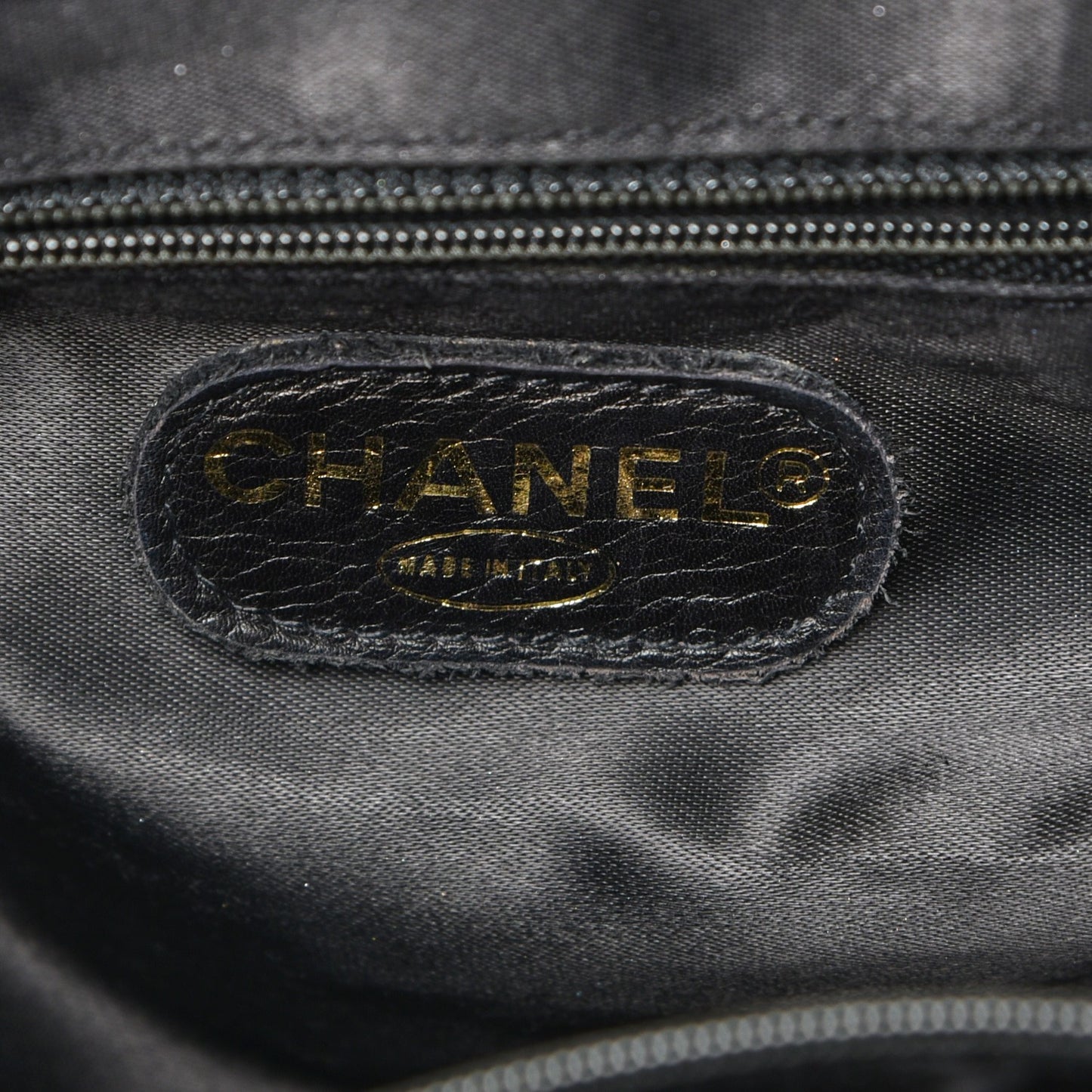 Lambskin Quilted Drawstring Backpack Black