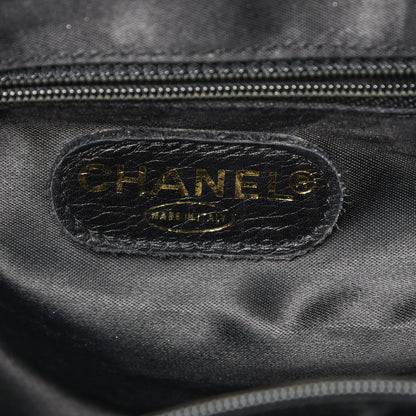 Chanel Lambskin Quilted Drawstring Backpack Black 6 of 7