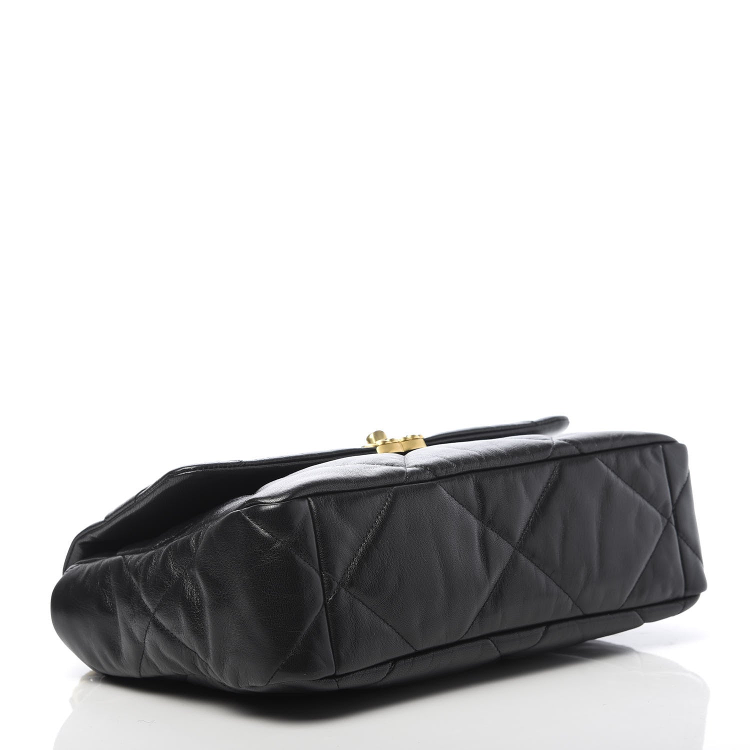Chanel Goatskin Quilted Large 19 Flap Black 4 of 13