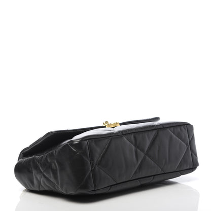 Chanel Goatskin Quilted Large 19 Flap Black 4 of 13