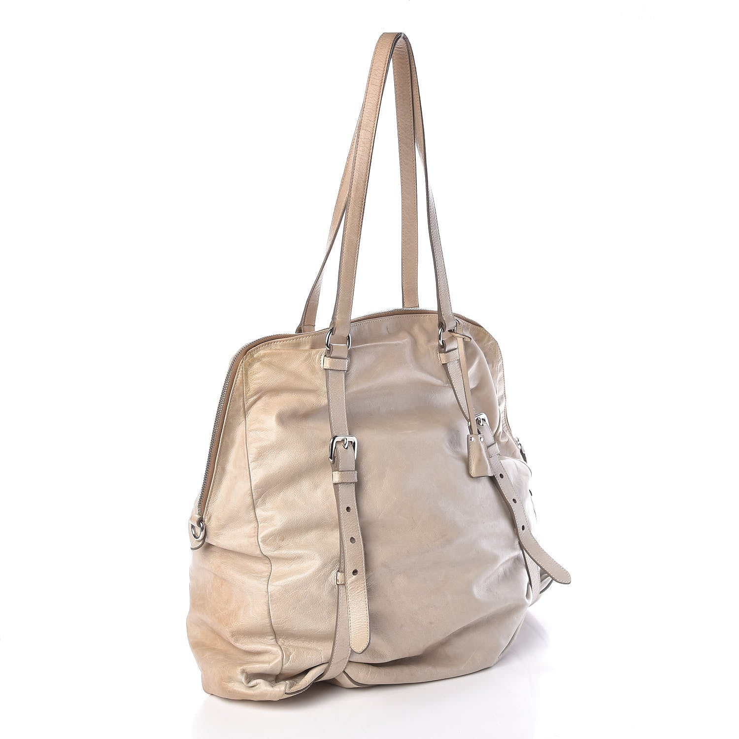 Prada Nappa New Look Tote Beige 3 of 16