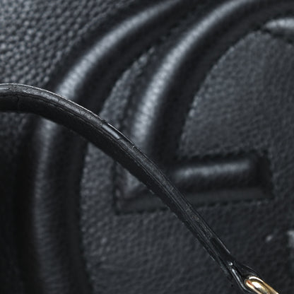 Gucci Pebbled Calfskin Medium Soho Bowler Black 19 of 20