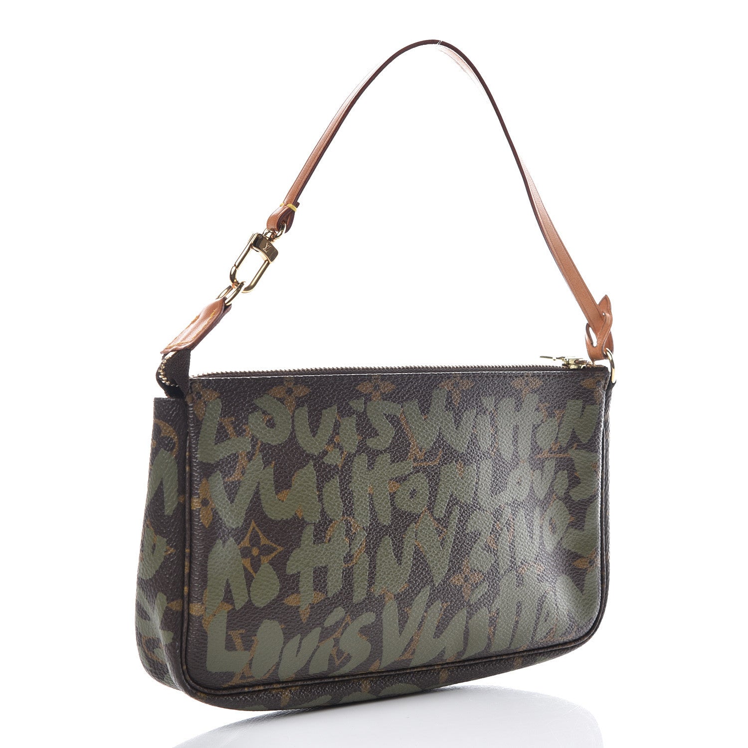 Louis Vuitton Monogram Graffiti Pochette Accessories Kaki 3 of 9