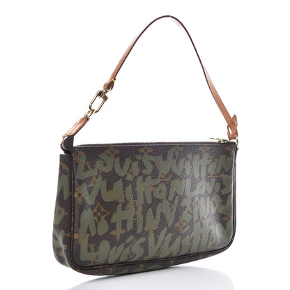 Louis Vuitton Monogram Graffiti Pochette Accessories Kaki 3 of 9