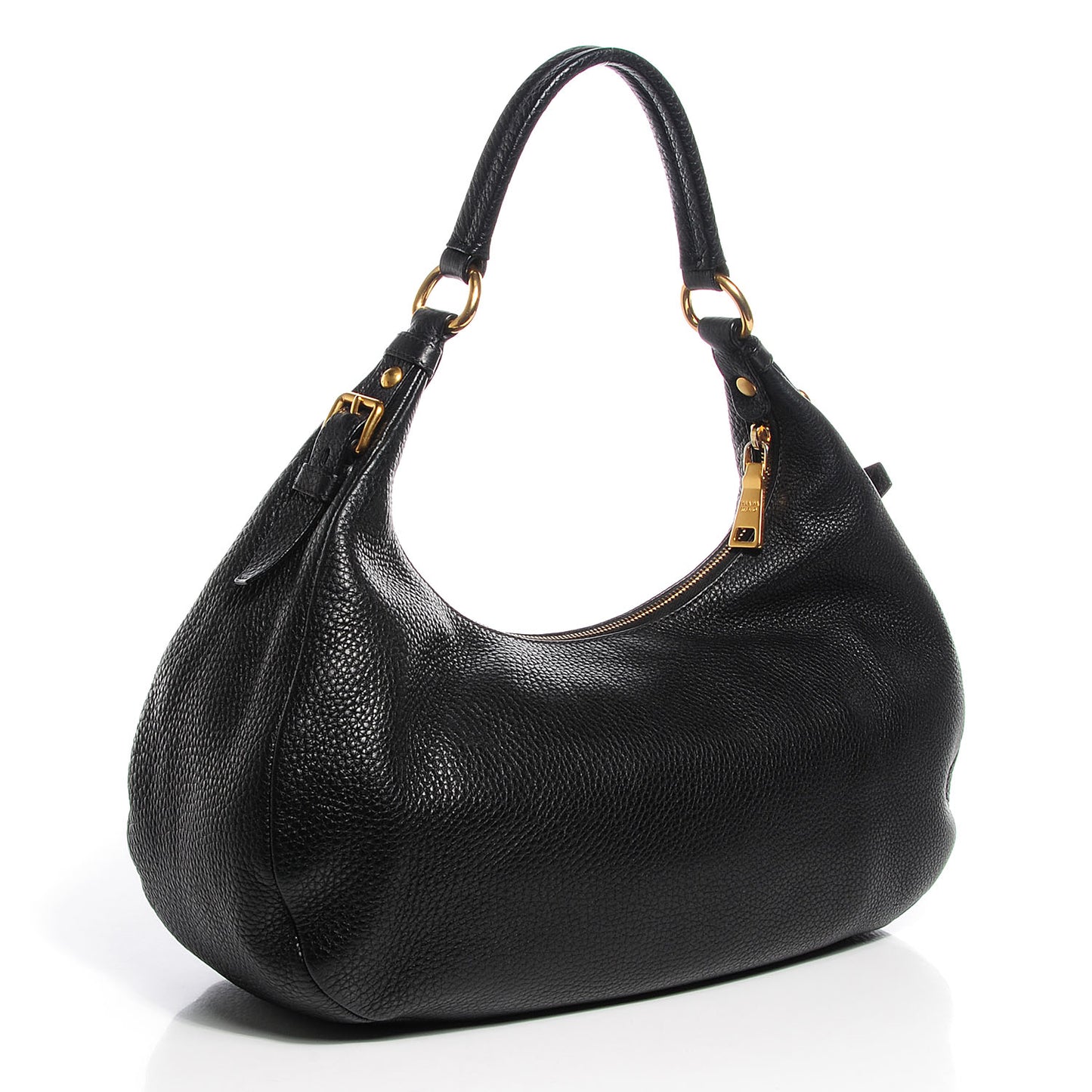Vitello Daino Hobo Nero Black