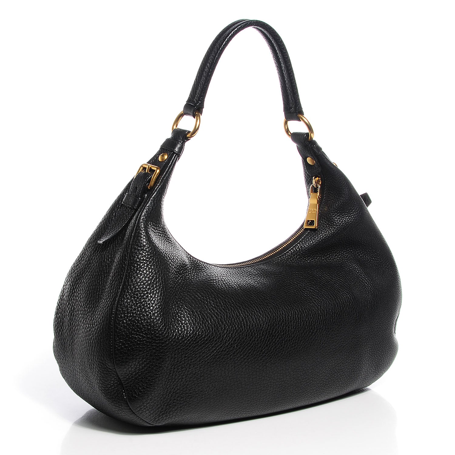Prada Vitello Daino Hobo Nero Black 3 of 12