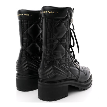 Christian Dior Calfskin Cannage D-Leader Ankle Boots 40.5 Black 5 of 11