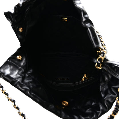 Chanel Shiny Calfskin Quilted Small Chanel 22 Black 6 of 11