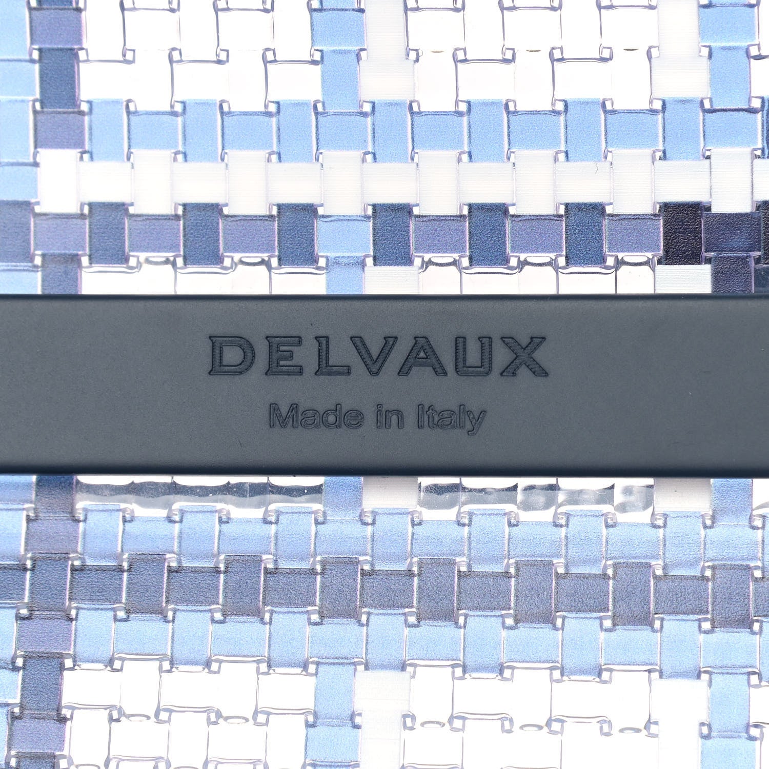 Delvaux Vinyl Gingham The Dreamer MM Brillant Satchel Navy 6 of 10