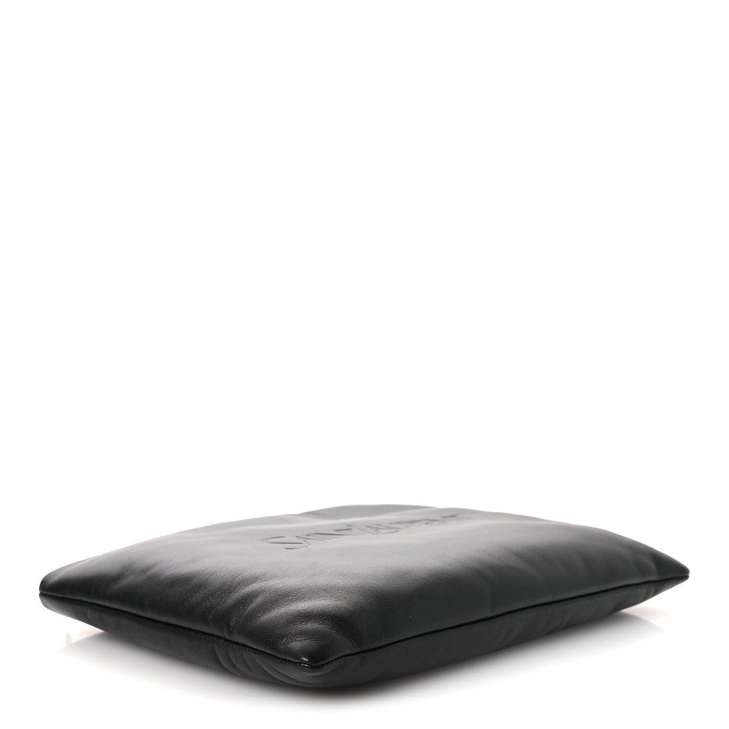 Saint Laurent Lambskin Large Puffy Pouch Black 4 of 12