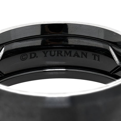 David Yurman Black Titanium 8.5mm Beveled Band Ring 67 11.75 4 of 4