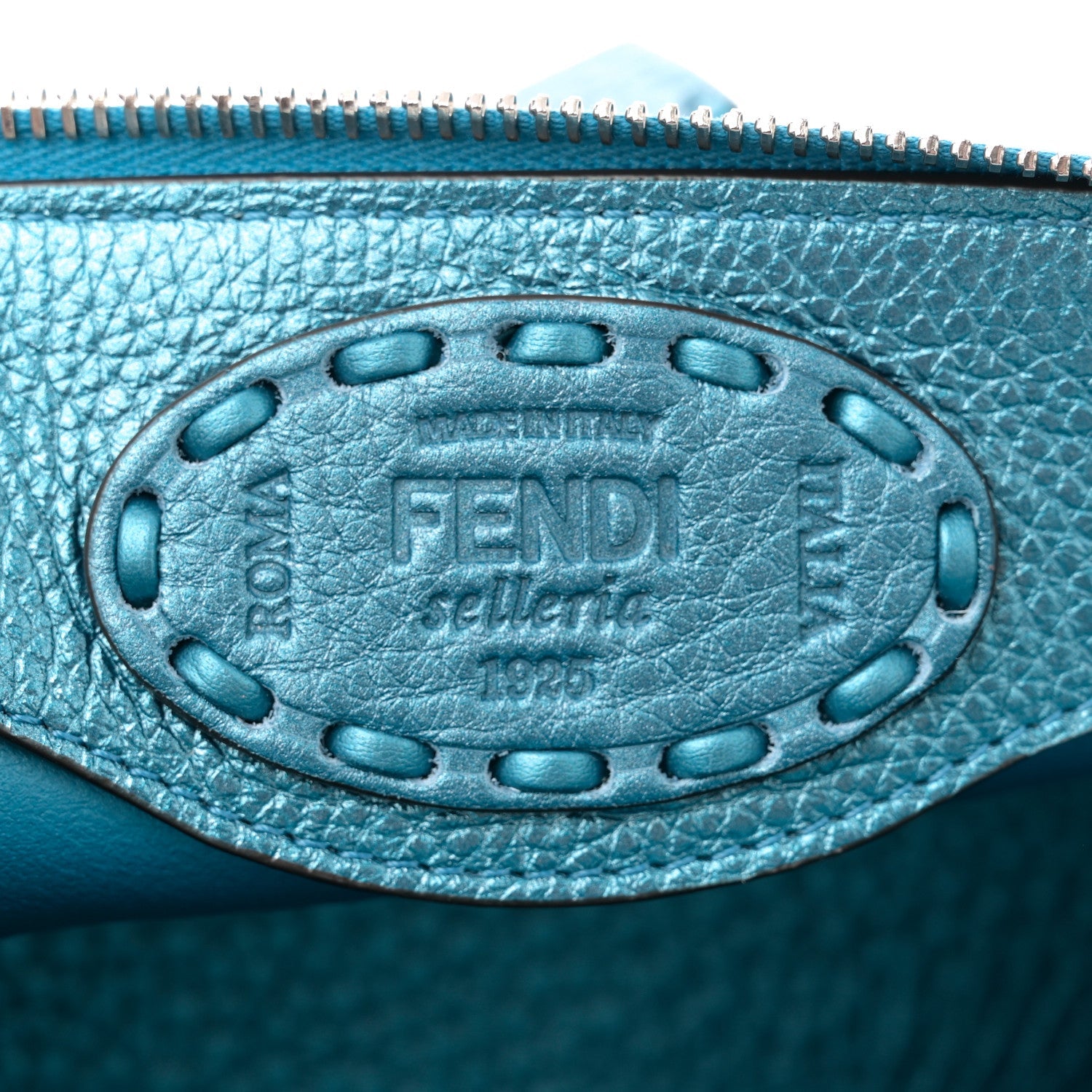 Fendi Cuoio Romano Selleria Sintetica Tape Stitch Mini By The Way Boston Bag Laguna 6 of 9