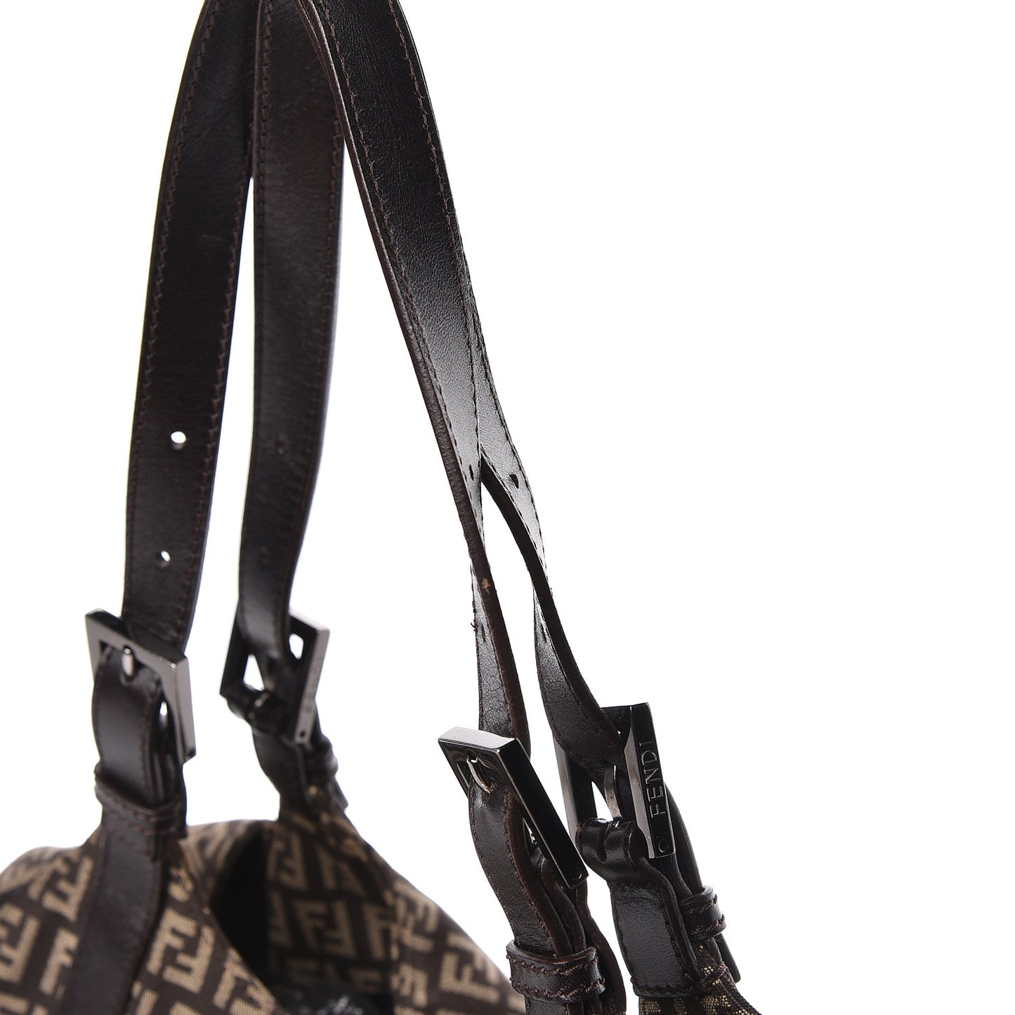 Zucchino Vitello Shoulder Bag Testa di Moro Beige