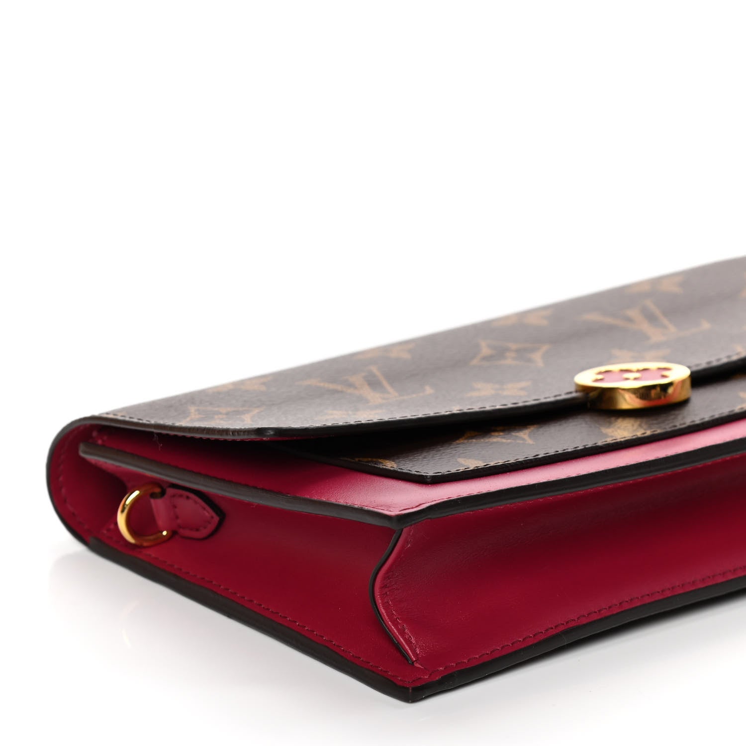 Louis Vuitton Monogram Flore Chain Wallet Fuchsia 7 of 11
