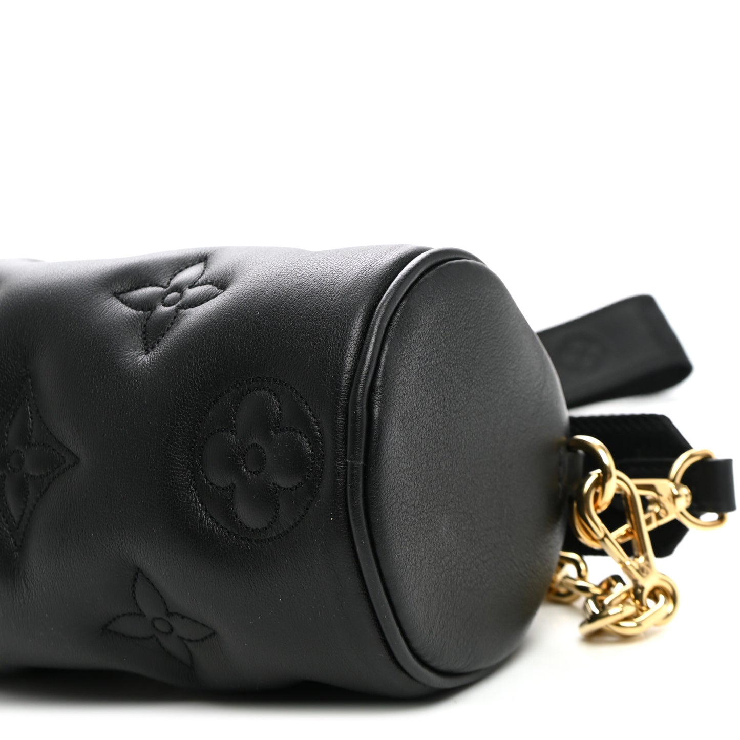 Calfskin Bubblegram Papillon BB Black