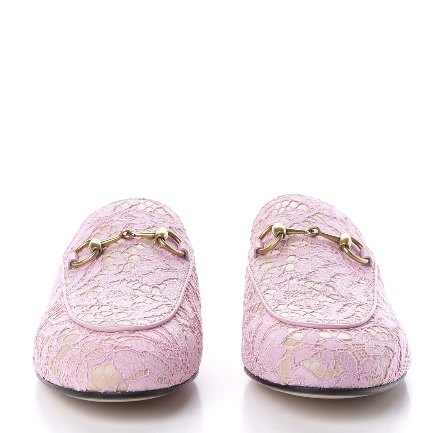 Lace Malaga Kid Womens Princetown Slippers 35.5 Sugar Pink Skin Rose