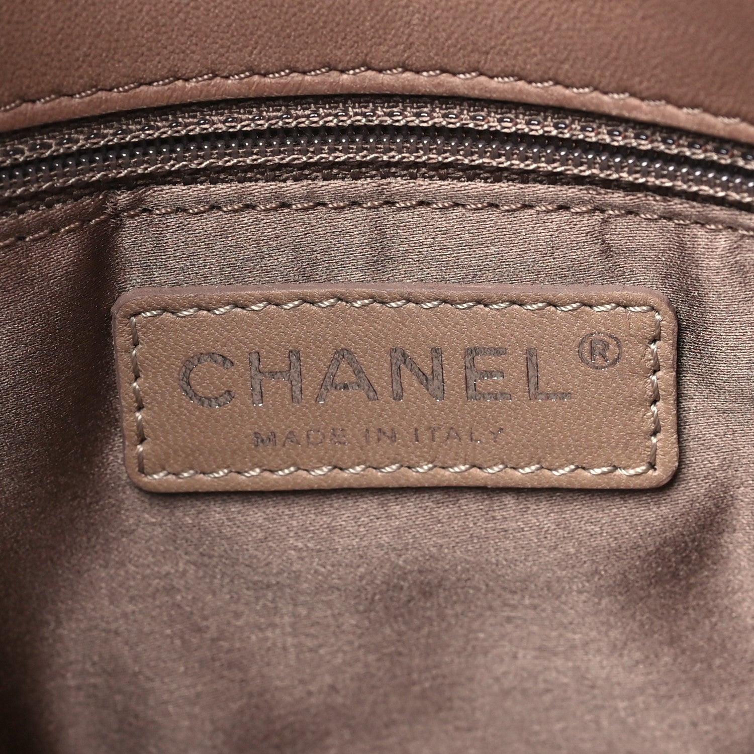 Chanel Lambskin Quilted Chanel 3 Accordion Flap Bag Dark Beige 6 of 10