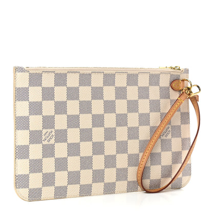 Louis Vuitton Damier Azur Neverfull MM GM Pochette 3 of 7