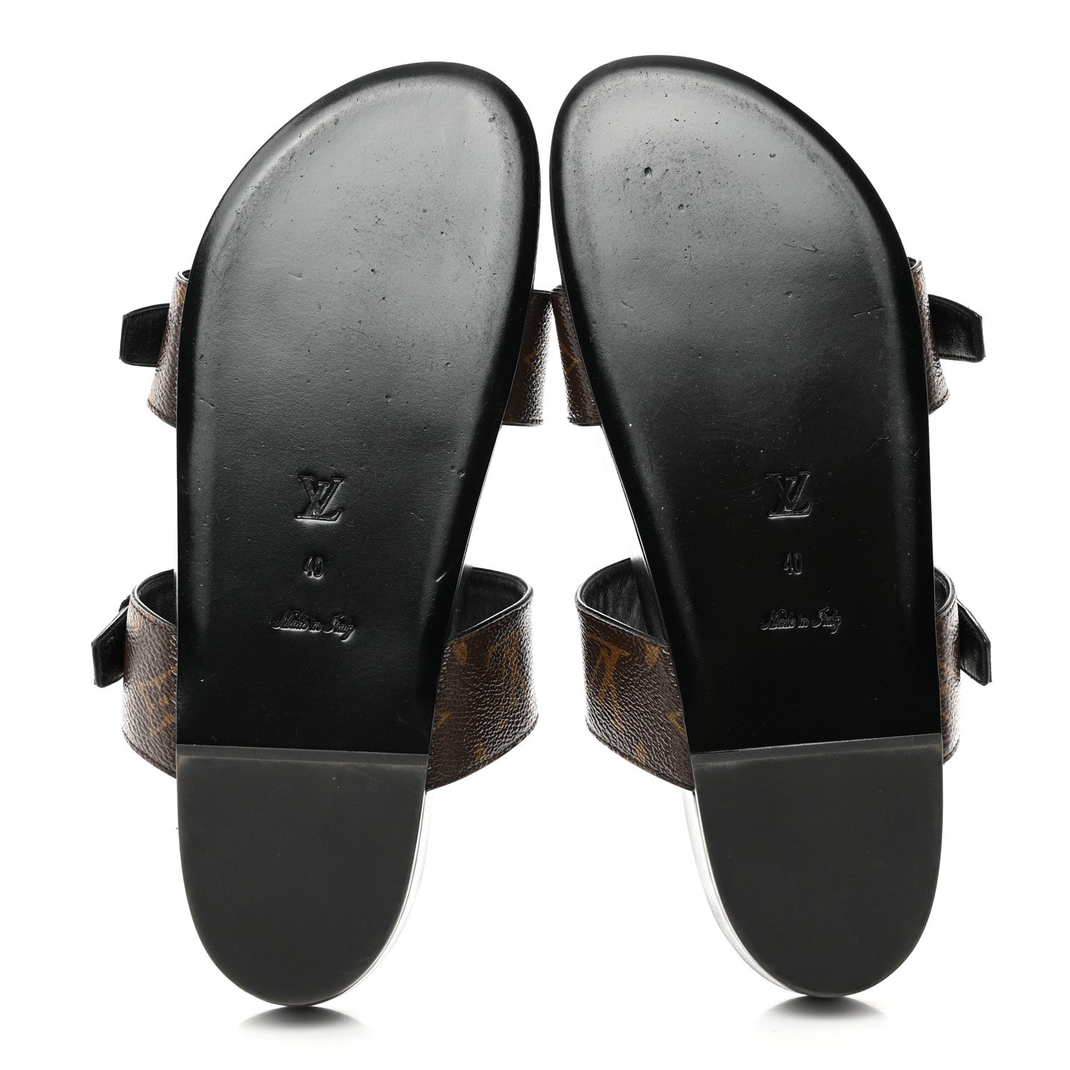 Louis Vuitton Monogram Bom Dia Mule Sandals 40 Black 5 of 8