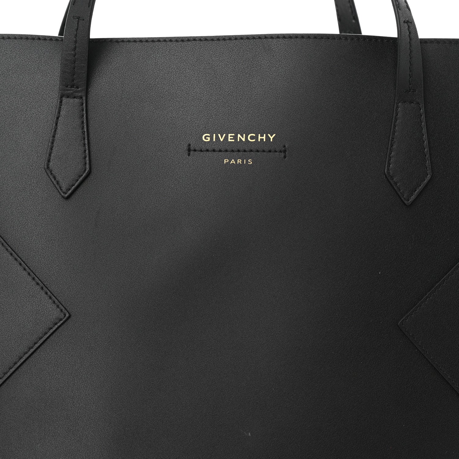 Givenchy Smooth Calfskin Wing Shopper Tote Black White 9 of 12