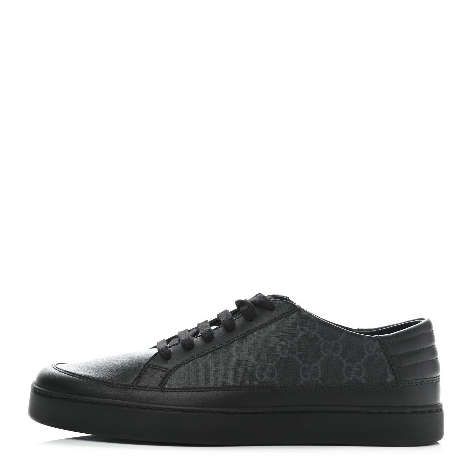 Gucci GG Supreme Monogram Mens Sneakers 8 Black 1 of 8