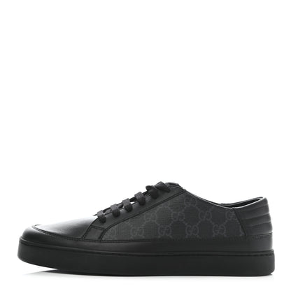 Gucci GG Supreme Monogram Mens Sneakers 8 Black 1 of 8