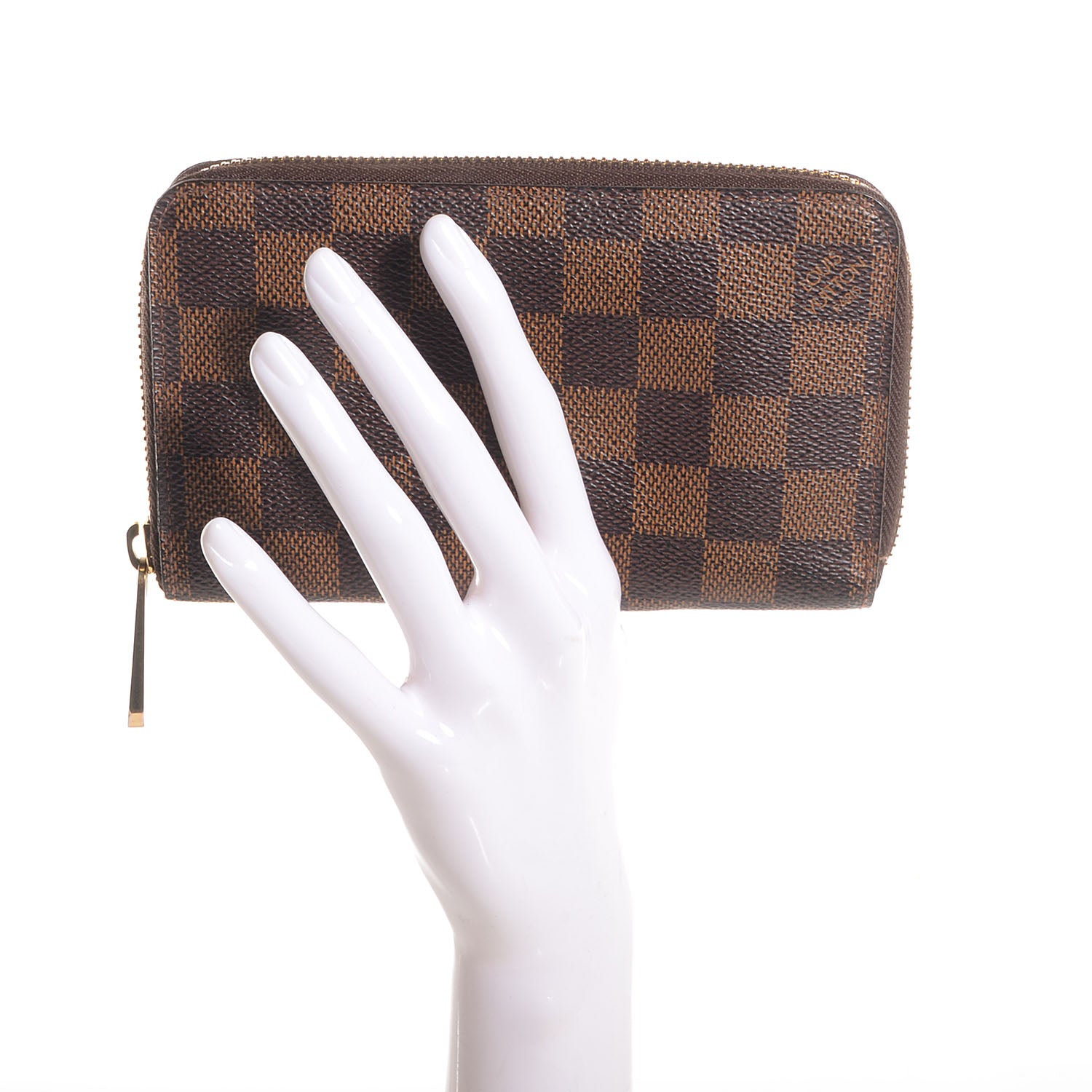 Louis Vuitton Damier Ebene Compact Zippy Wallet 2 of 7