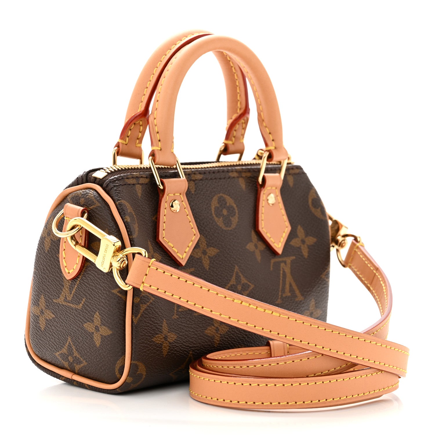 Louis Vuitton LOUIS VUITTON Monogram Nano Speedy Bandouliere 2 of 10