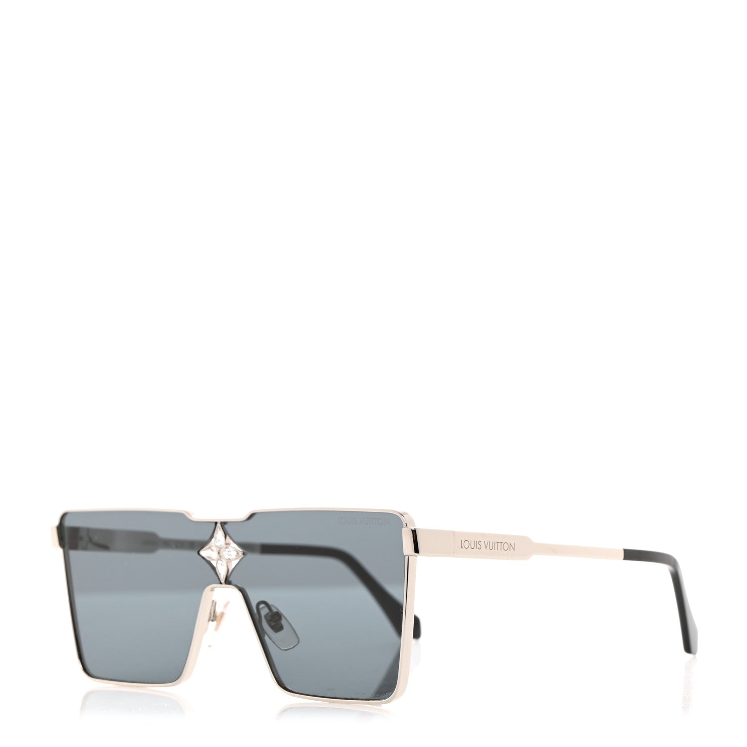 Louis Vuitton Acetate Swarovski Crystal Cyclone Sunglasses Z1899U Black 1 of 7