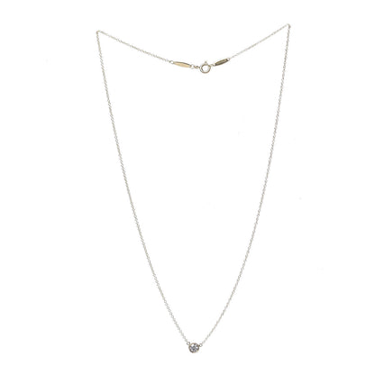 Tiffany 18K Yellow Gold Diamond .21ct Elsa Peretti Diamonds by the Yard Pendant Necklace 3 of 9
