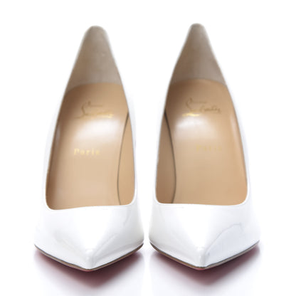Christian Louboutin Patent Kate 85 Pumps 40 White 2 of 9