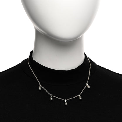 Tiffany Sterling Silver Elsa Peretti Teardrops Necklace 2 of 4