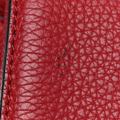 Valentino Garavani Pebbled Calfskin Rockstud Twiny Top Handle Bag Red 11 of 11