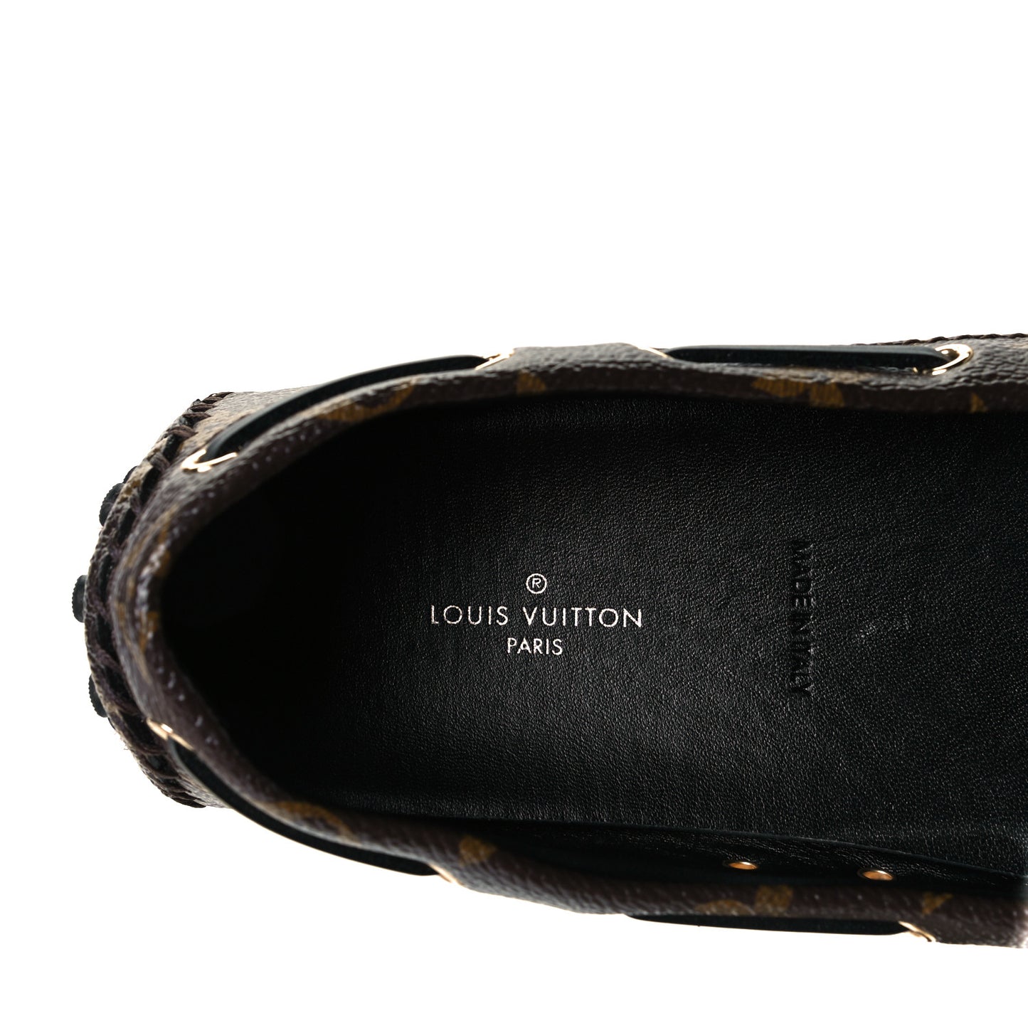 Patent Reverse Monogram Gloria Loafers 37.5