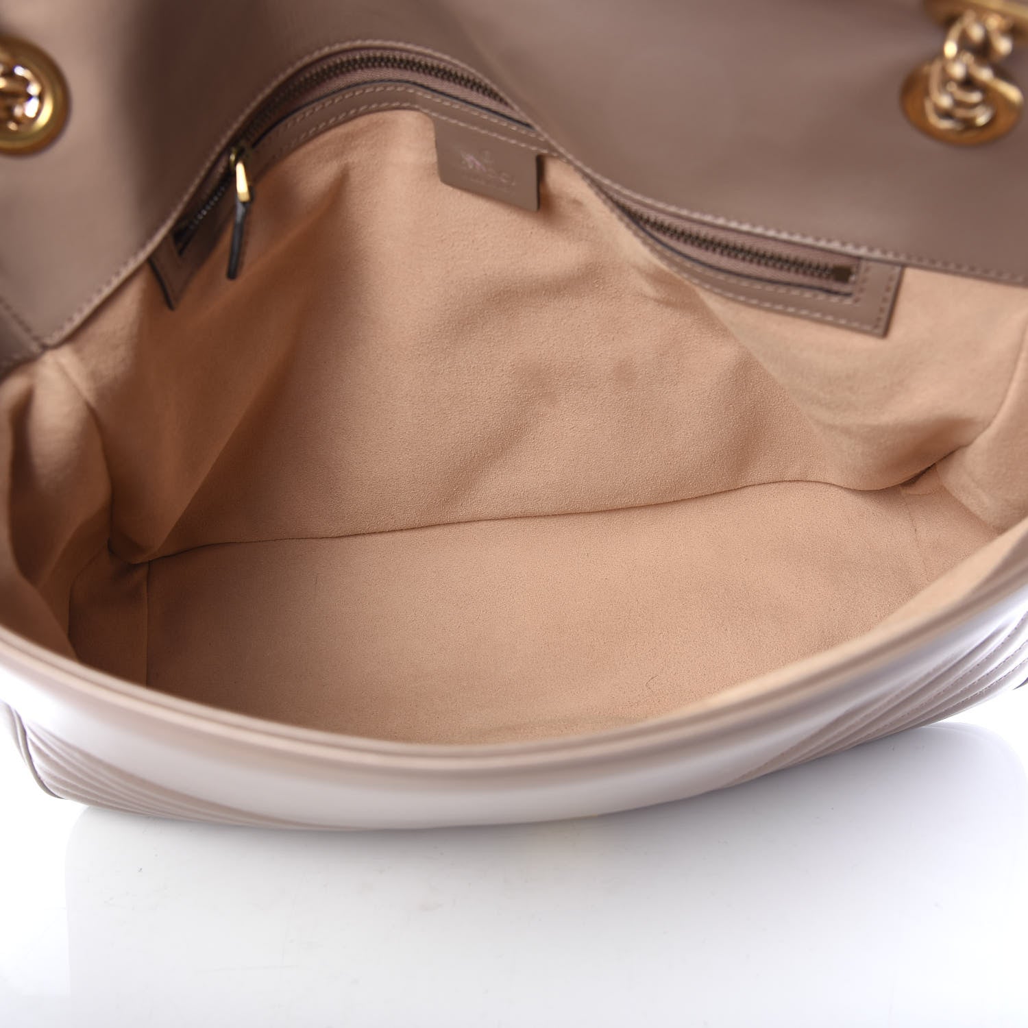 Gucci Calfskin Matelasse Large GG Marmont Shoulder Bag Porcelain Rose 6 of 13