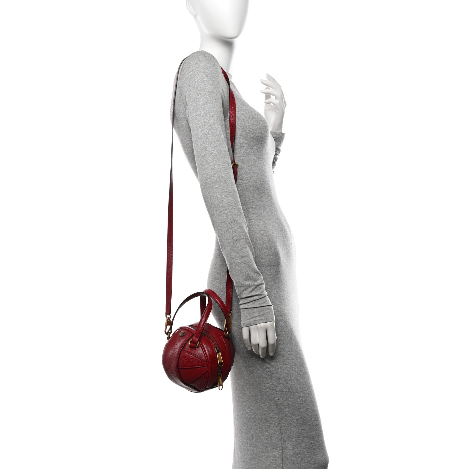 Gucci Piuma Lux Energy Mini Tifosa Basketball Shaped Shoulder Bag Romantic Cerise 2 of 10