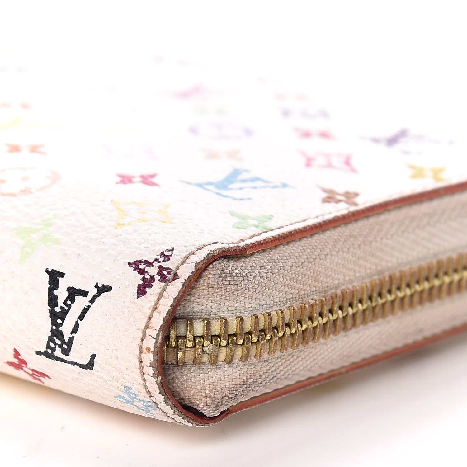 Louis Vuitton Monogram Multicolor Zippy Wallet White Eglantine 9 of 12