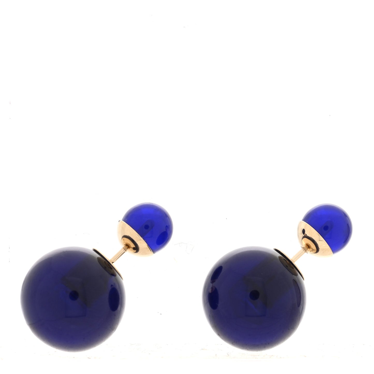 Mise En Dior Tribal Earrings Navy